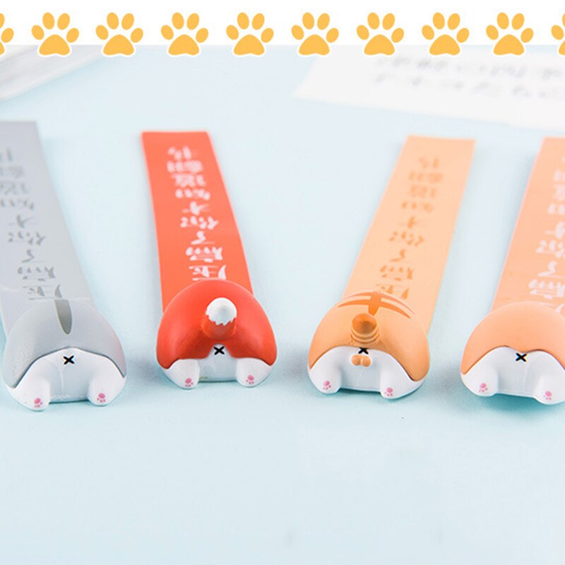 Dejlig tegneserie kawaii hund kat hamster ræv numse røv bogmærker nyhed bog læse emne til børn børn papirvarer