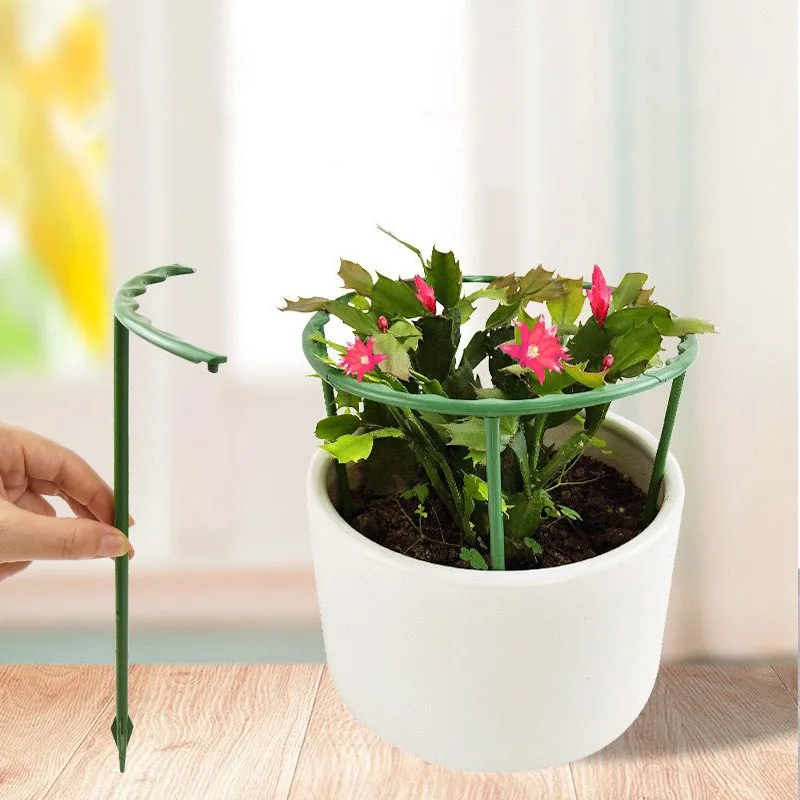 Soporte para plantas verdes, marco de pila, arreglo de invernadero, varilla fija semicircular, plantas de flores de interior, soporte de escalada de vid, pluma Hock