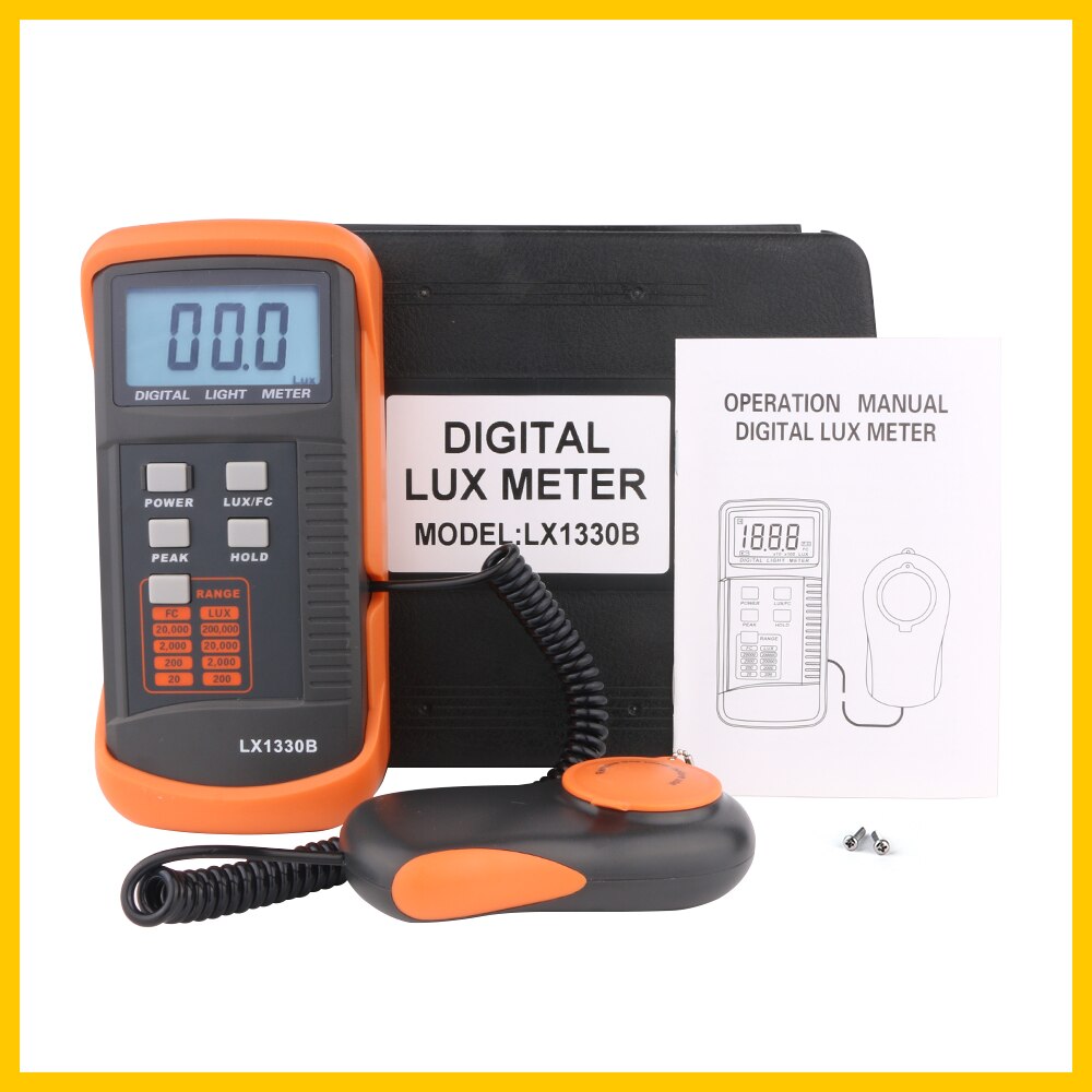 RZ LX1330B Light Meter with Data hold and peak reading hold function