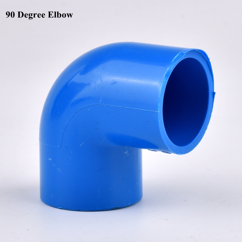 20~63mm PVC Pipe Connector, Straight Elbow Joint End Cap Garden Watering Tee Tube Joint Irrigation Aquarium Fish Tank Fittings: Silver / 3/16''