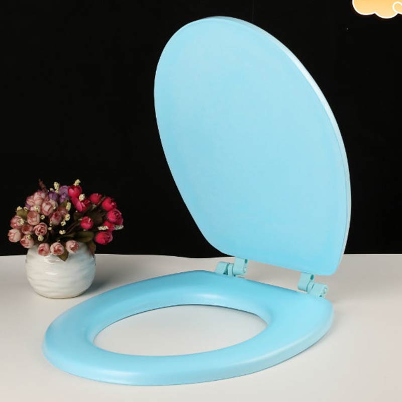 Housse de siège de toilette EVA souple et légère, imperméable, amovible, pour la maison: Blue / UO style