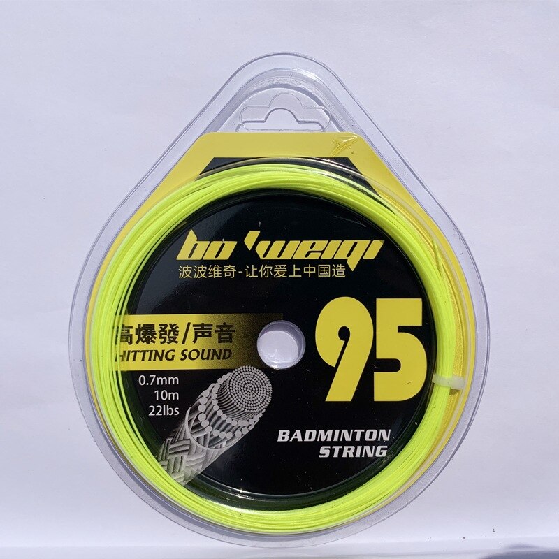 Super Durable Badminton Racket Line High Pound Count High Elastic Fiber Silk Badminton Line Tennis Racket Line High Elasticity: Neon Yellow