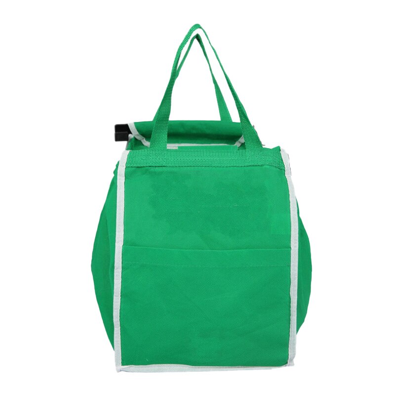 Grab Bag Groen Supermarkt Winkelwagen Boodschappentas Milieubescherming Non-woven Winkelwagen Winkelen Opslag Opvouwbare Draagtas: Default Title