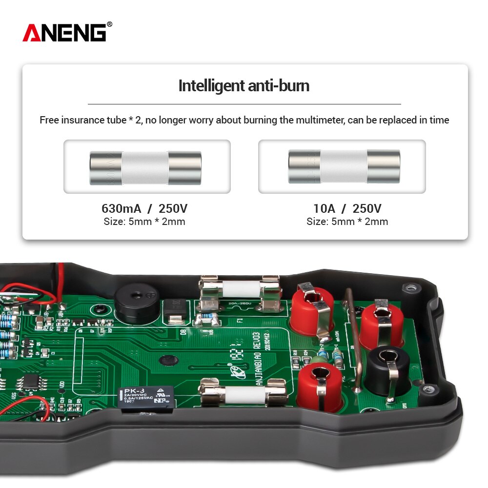 ANENG AN82 Digital Multimeter 9999 Tester DIY Transistor Capacitor NCV Testers True RMS Analog meter Multimetro