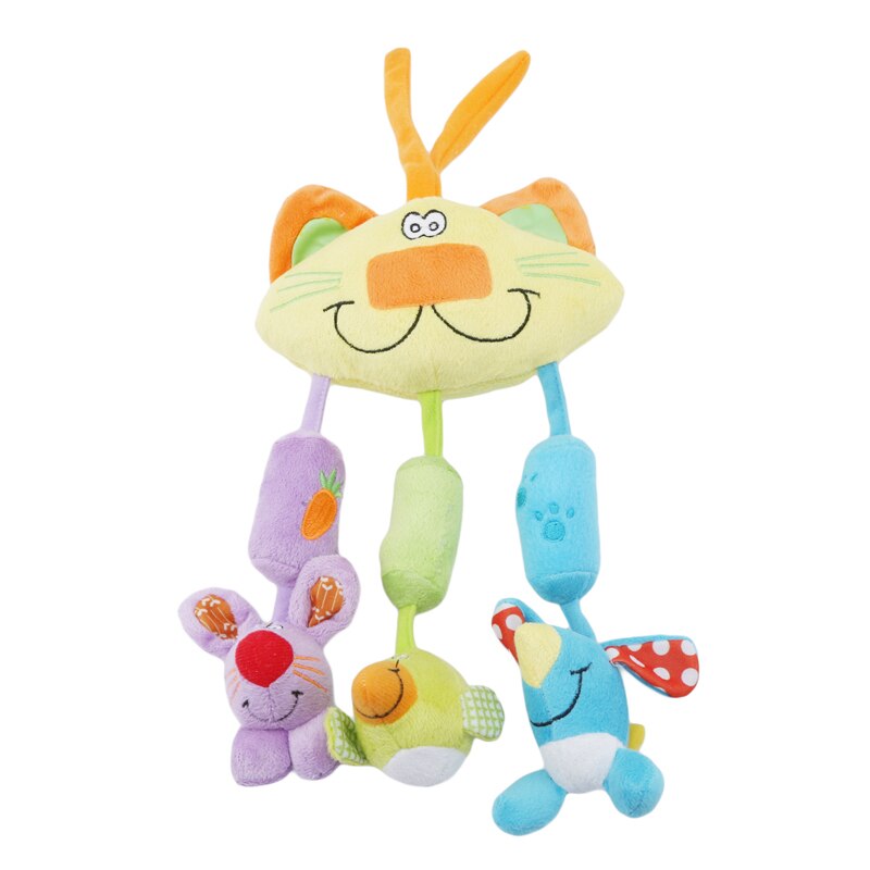 Baby Kinder Bett Auto Hängen Rassel Spielzeug Katze Windspiele Spielzeug Weichem Plüsch Kleine Tier Spielzeug für Kinder