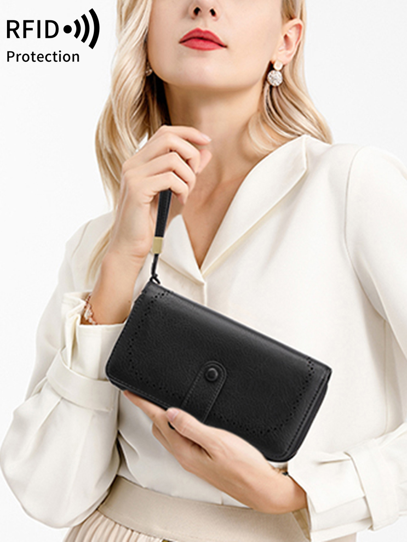 TOPKULL Ultra Slim Wallet for Women Leather,Thin Womens