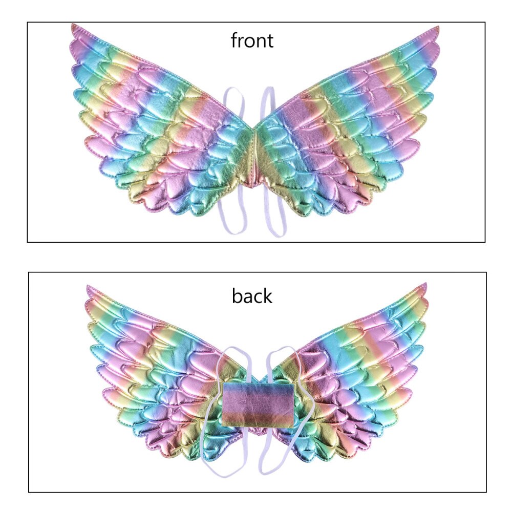 2 sztuk Halloween anioł skrzydło śmieszne jednorożec skrzydła impreza Cosplay skrzydła ornament