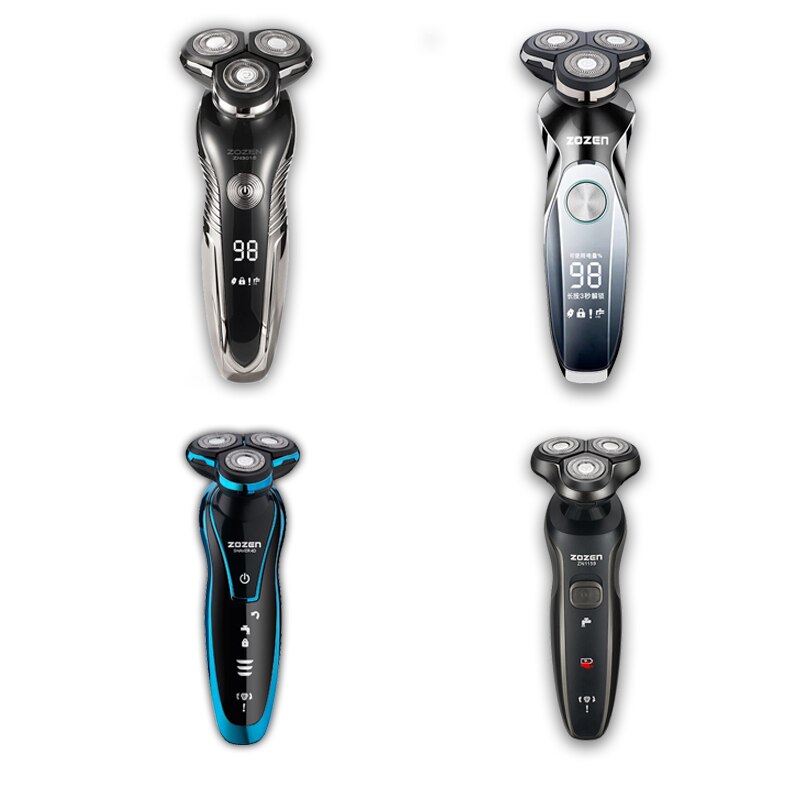 Electric Razor zozen Electric Shaver Rechargeable Shaving Machine for Men Beard Razor Wet-Dry Dual Use Water Proof Fast Charging