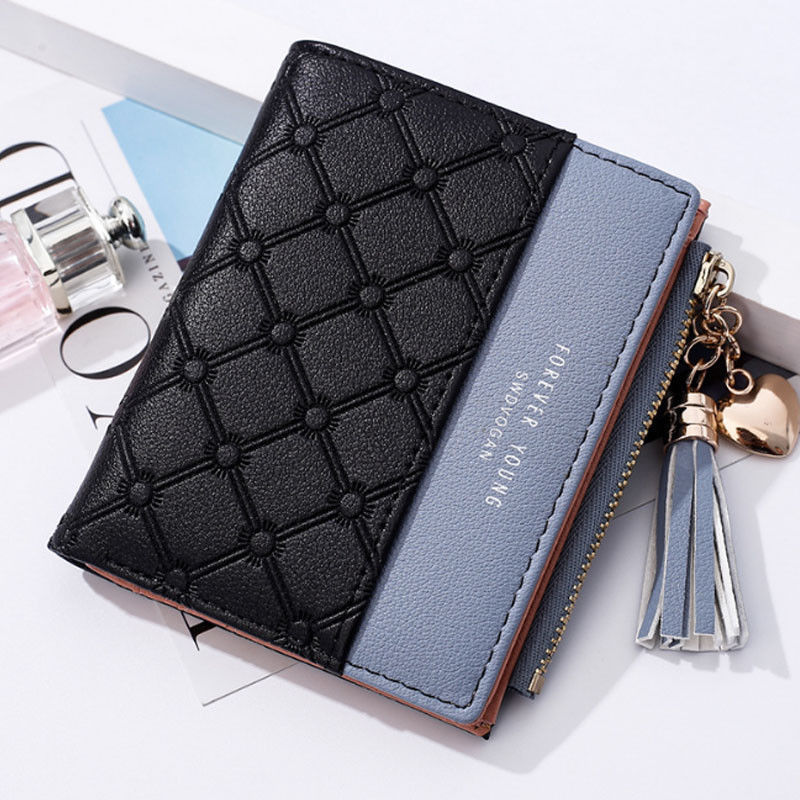 Tout Style femmes filles petit Mini portefeuille en cuir porte-carte porte-monnaie pochette sac à main