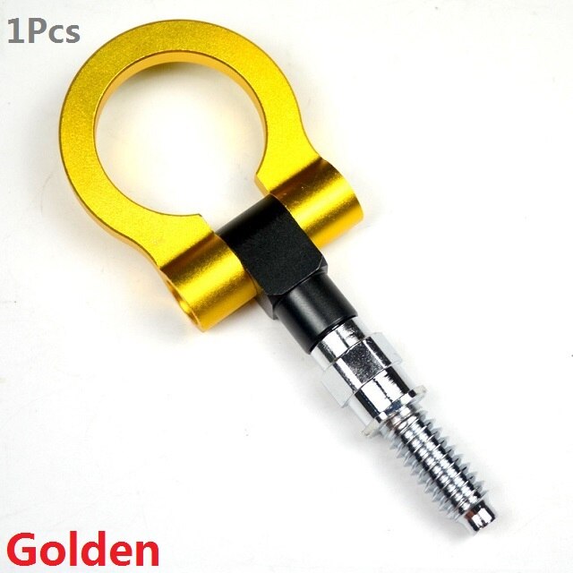 Towing Bars Aluminum Alloy Modified Front Bumper Universal Trailer Hook Round Trailer Pull Ring 2020NEW Accessories: Golden