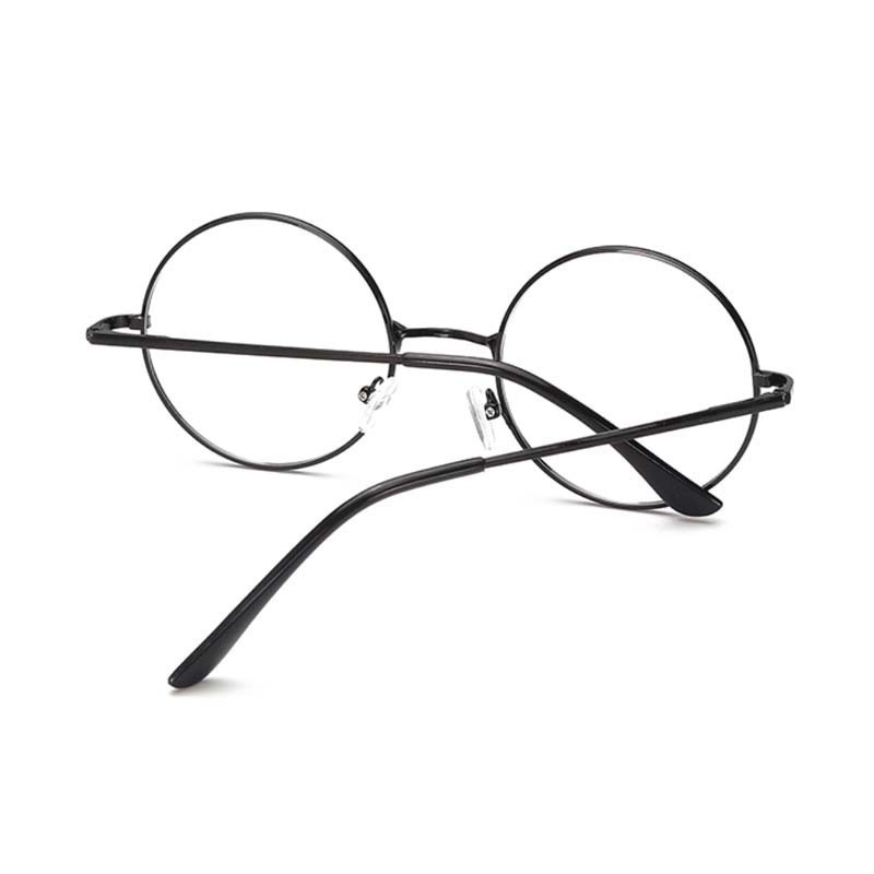 Vintage Transparent Women Glasses Metal Full Frame Optical Round Lens Glasses Female Clear Reading Plain Glasses Small