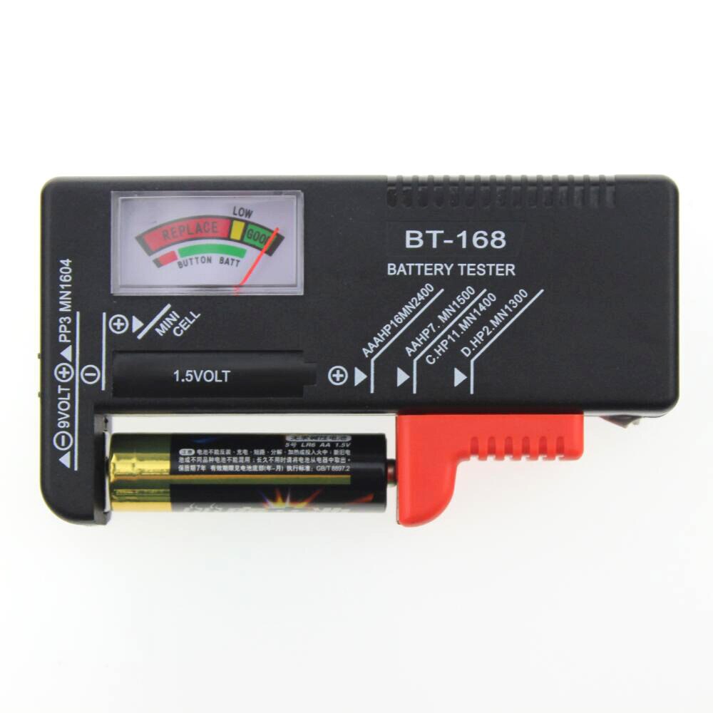 Digital Lithium Battery Capacity Tester General Battery BT-168 Battery Capacity Tester 1,2,3,4,5, 9 v Batteries Tester