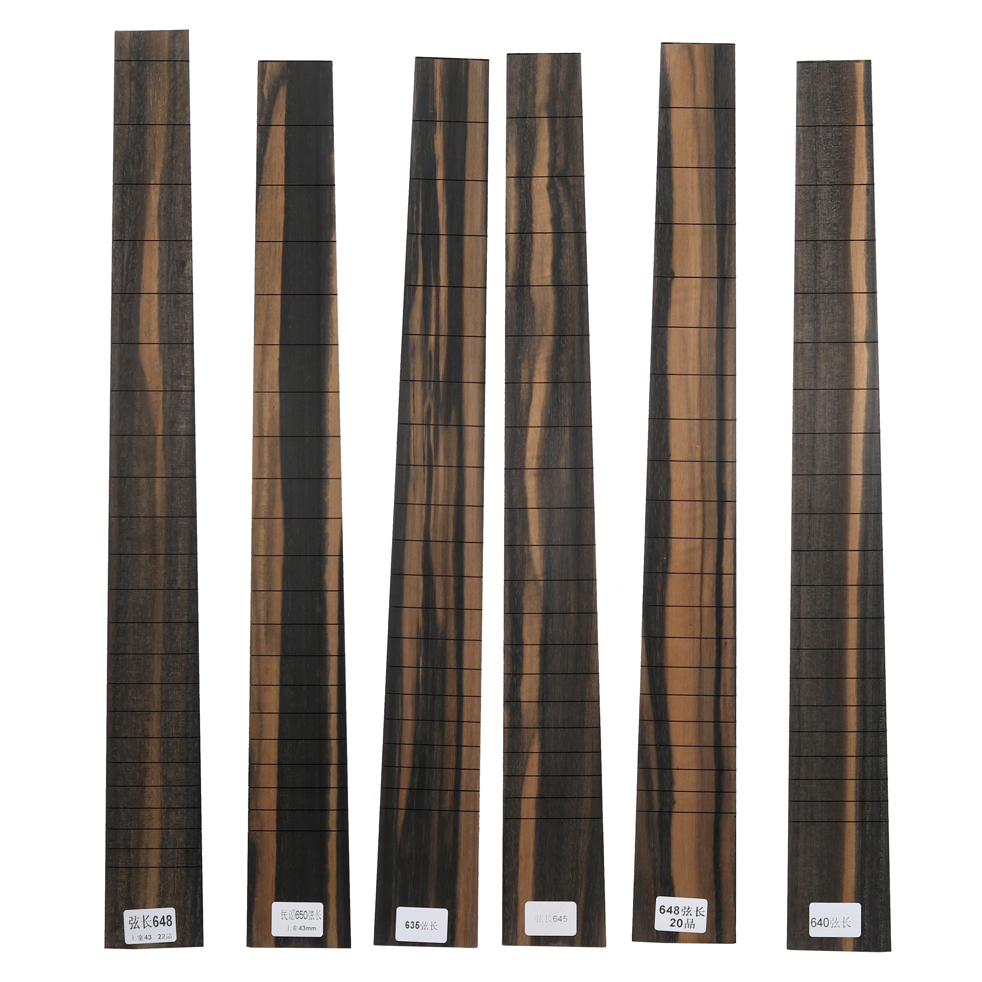 B Ébano africano para guitarra clásica eléctrica acústica, diapasón, Material de fabricación de guitarra