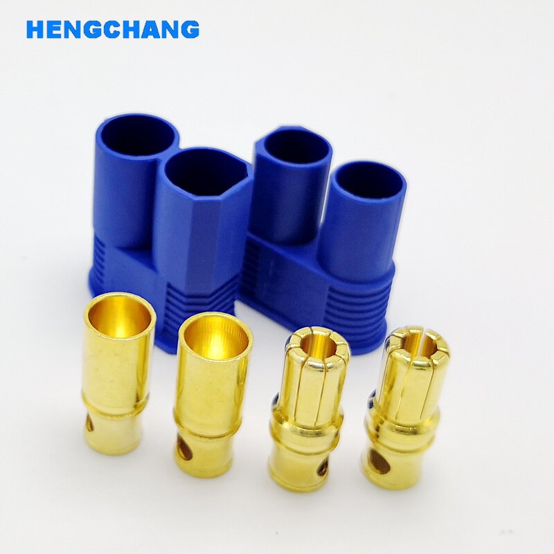 EC8 connector for Car model plug Banana Plug Female Male Bullet Gold Connector For RC ESC LIPO Battery Aviation model