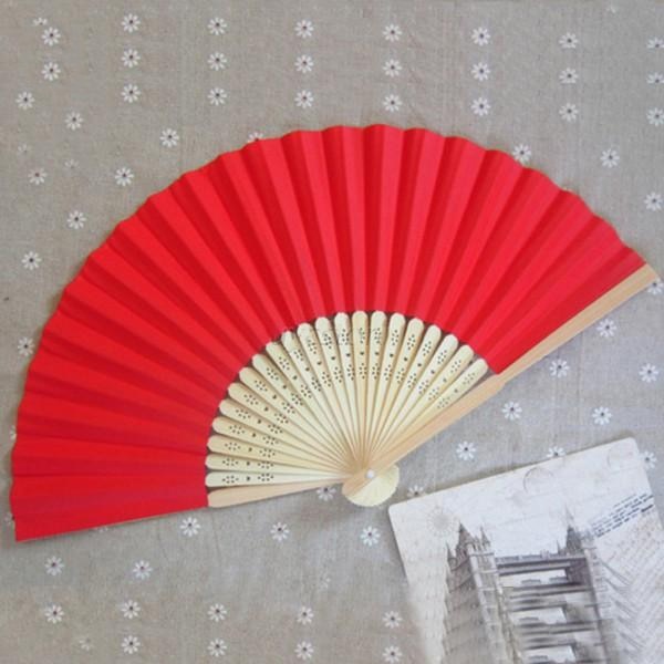 Sommer mini fan kinesisk bambus folding papir mønsterfri håndvifte hjem dekor: 3