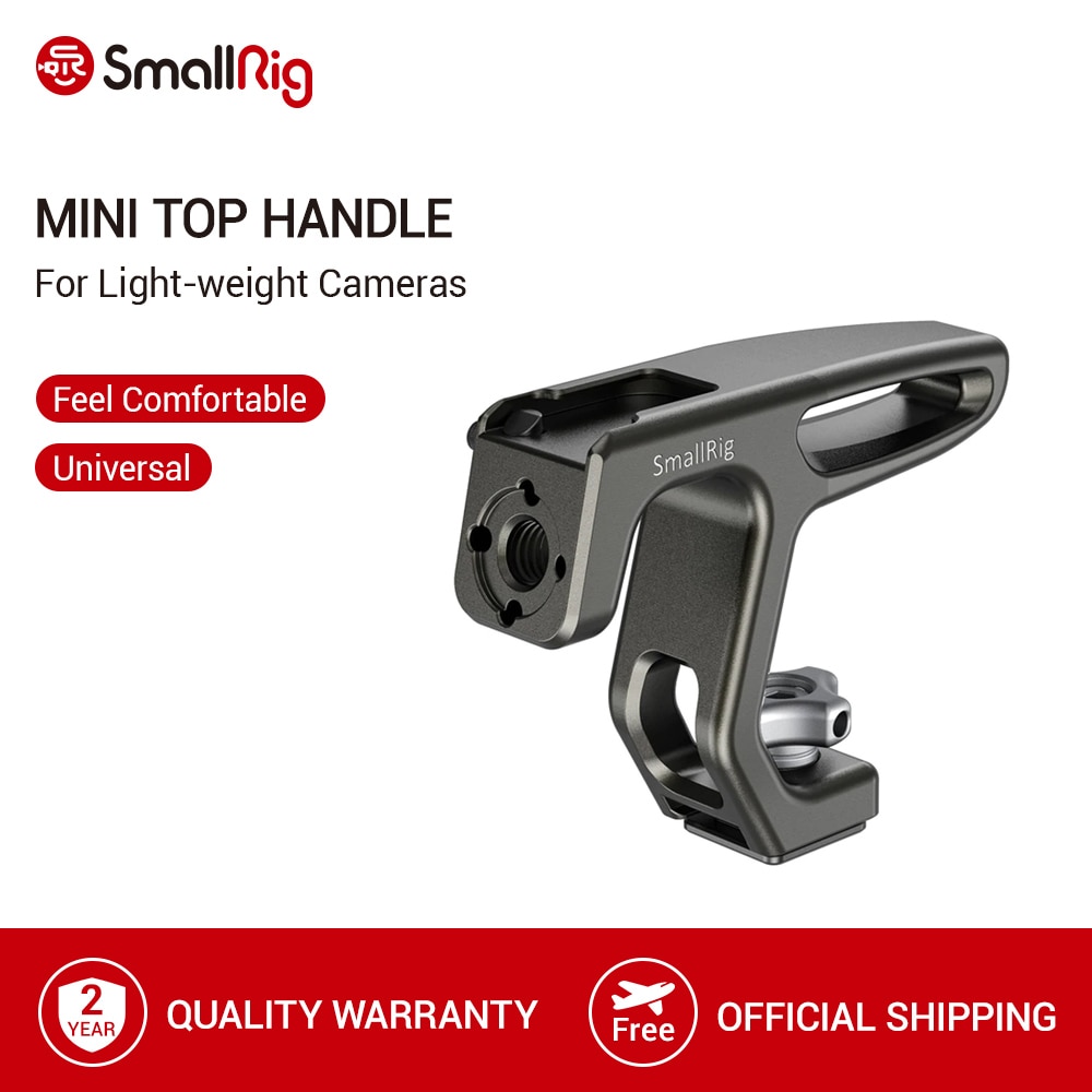 SmallRig Mini Top Handle With ARRI for mirrorless/digital cameras/other small cameras (Cold Shoe Mount) - 2759