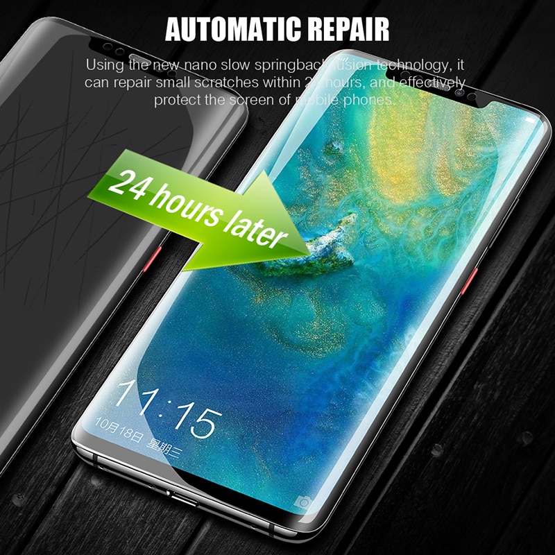 3D completa de hidrogel de película para Huawei Mate 20 Pro Lite Protector de pantalla para Huawei P30 20 Pro Lite Honor 20 10 Lite 9X 8X