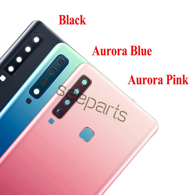 Voor Samsung Galaxy A9 A920 Terug Batterij Glass Cover A9S Achter Deur Behuizing Case Vervanging Voor Samsung A9S Batterij cover