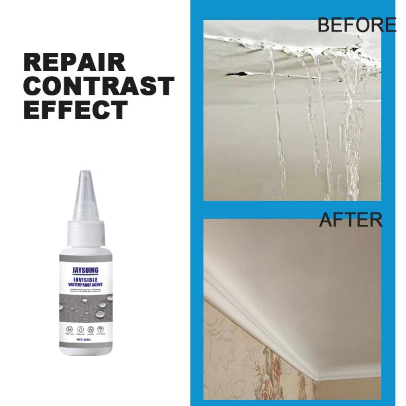 Jaysuing Transparante Waterdichte Lijm Kit Spray Coating Vloeibare Waterdichte Sterke Hechting Vloeibare Reparatie Kit Plug Hardware