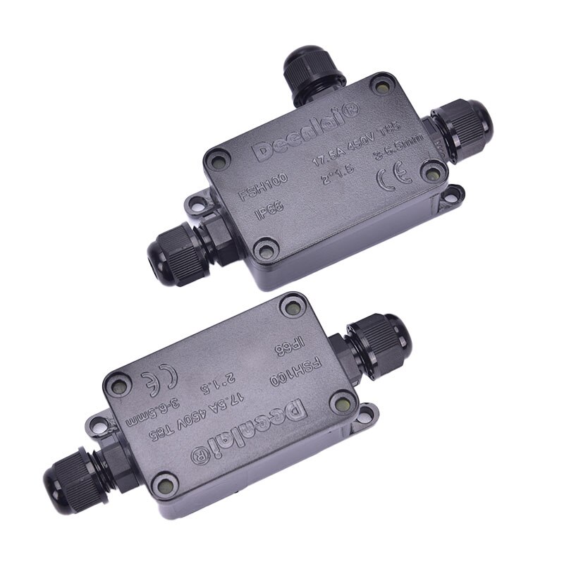 Junction Box IP66 Waterdicht Uv Zonneplek Outdoor Meerdere Manieren Plastic Aansluitkastje Case Kabel Draad Connector Beschermen