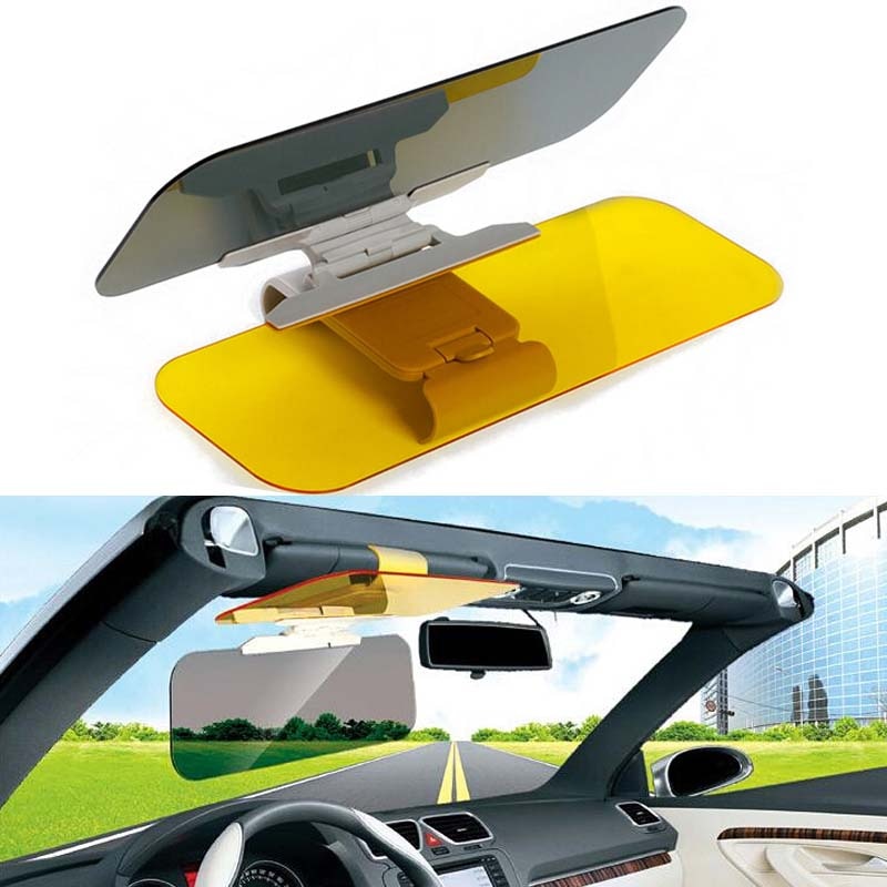Car 2in1 Anti-Dazzle Goggle Sun Visor Summer Day Night Vision Anti-UV Dazzling Glasses Sunshade Driving Mirror Sunglasses