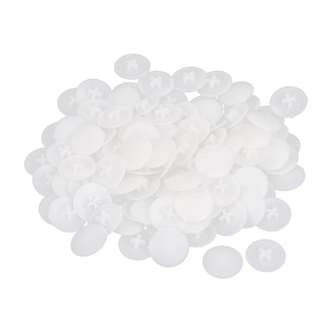 ! skruer plastdeksel etui 17mm x 6.5mm 100 stk. hvite phillips skruehett