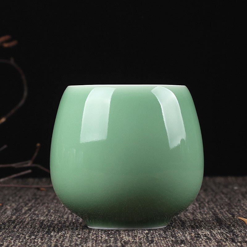 200ml Longquan Celadon Teacup Tea Ceremony Teaware Drinkware Office Master Cup Espresso Coffee Mug Water Cups Container Decor: A