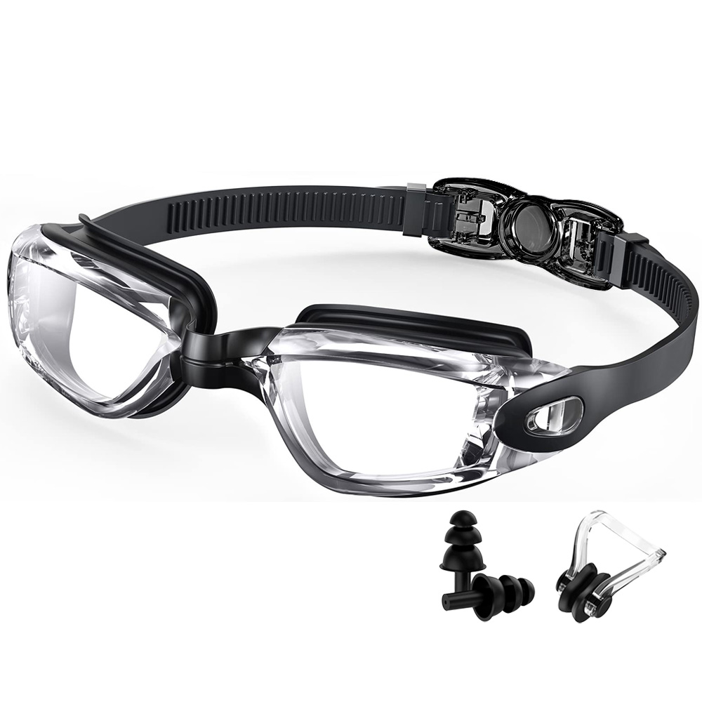 Schwimmbrille, professionelle wasserdichte Schwimmbrille, Antibeschlag, 100 % UV-Schutz, kein Auslaufen, für Erwachsene, Männer, Frauen, Jugendliche: Blau
