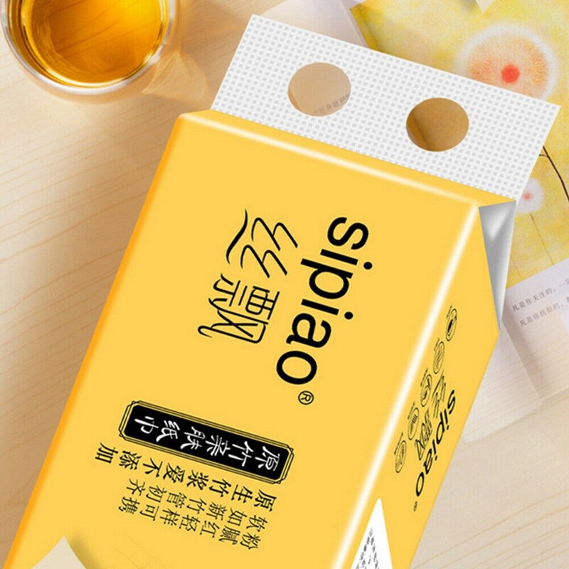 14 rullar naturligt bambumassa toalettpapper 4 lager hudvänligt badrumspapper handdukspapper hushållspapper