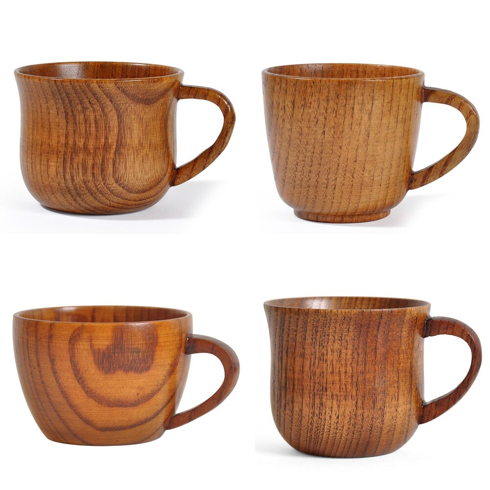 Tazas de bambú para beber café, cerveza, taza de té de viaje, botella de agua para el hogar hecha a mano,