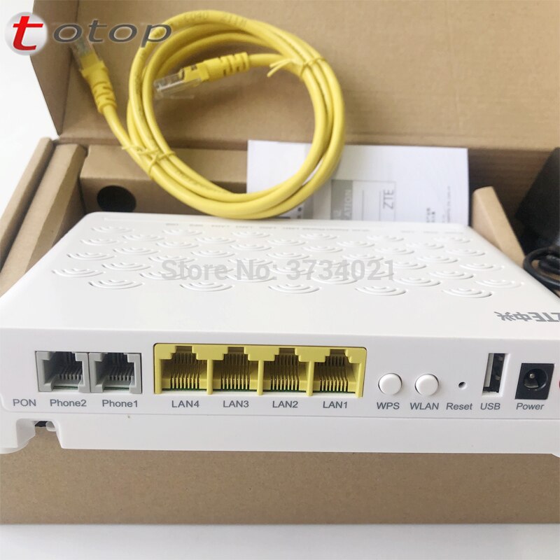 ZTE ZXA10 F460 EPON ONU 4LAN+2VOICE POTS+WIFI+USB