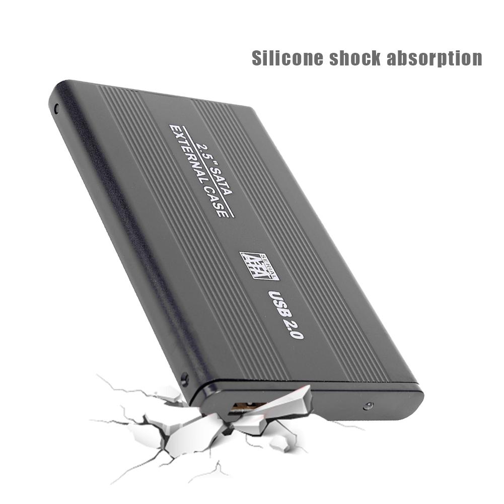 2.5 tums usb 2.0 to sata hdd-fodral extern 480 mbps ssd-hårddiskhölje diskfodrallåda extern hårddisk för pc-dator