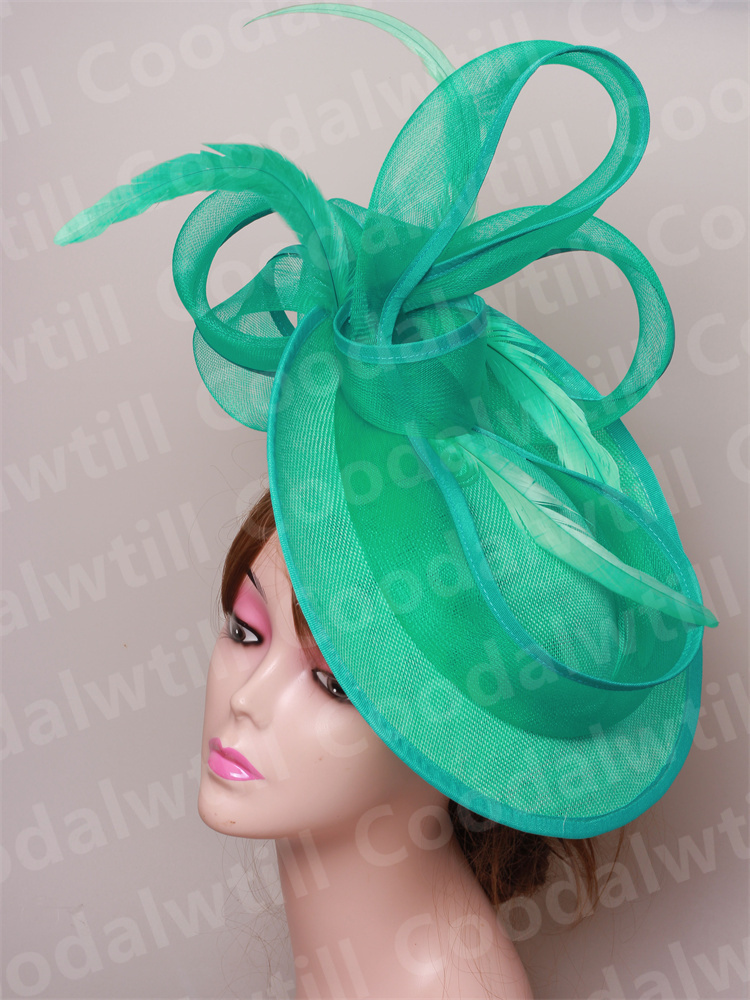 Wedding Party Veil Hair Fascinator Hats Laides Cocktail Bride Marriage Headpiece Ladies Cocktail Race Chapeau Cap With Headband