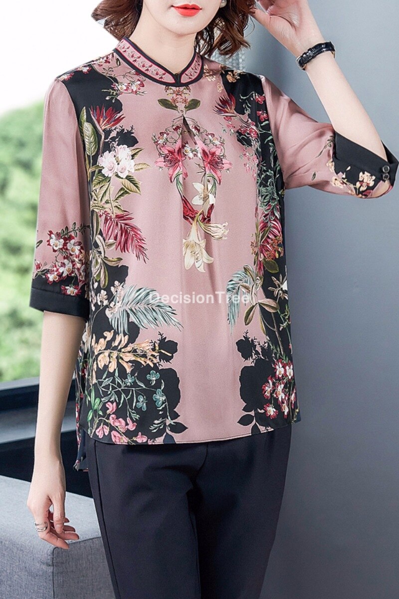 2022 cheongsam blouse traditional cheongsam oriental chinese clothing for women tops traditional chinese qipao cheongsam top