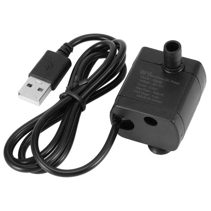 5V Hydroponics Indoor Miniature Fountain Accessory Landscape Water Pump Cable for Pond Fish Tanks