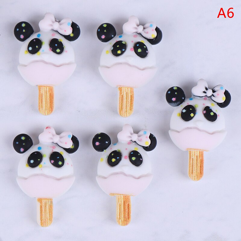 Cute Mini Dollhouse Miniature Pretend Toys Ice Cream Cups Spoon Bar DIY Ice-lolly Simulation Food For Dolls Accessories: 11