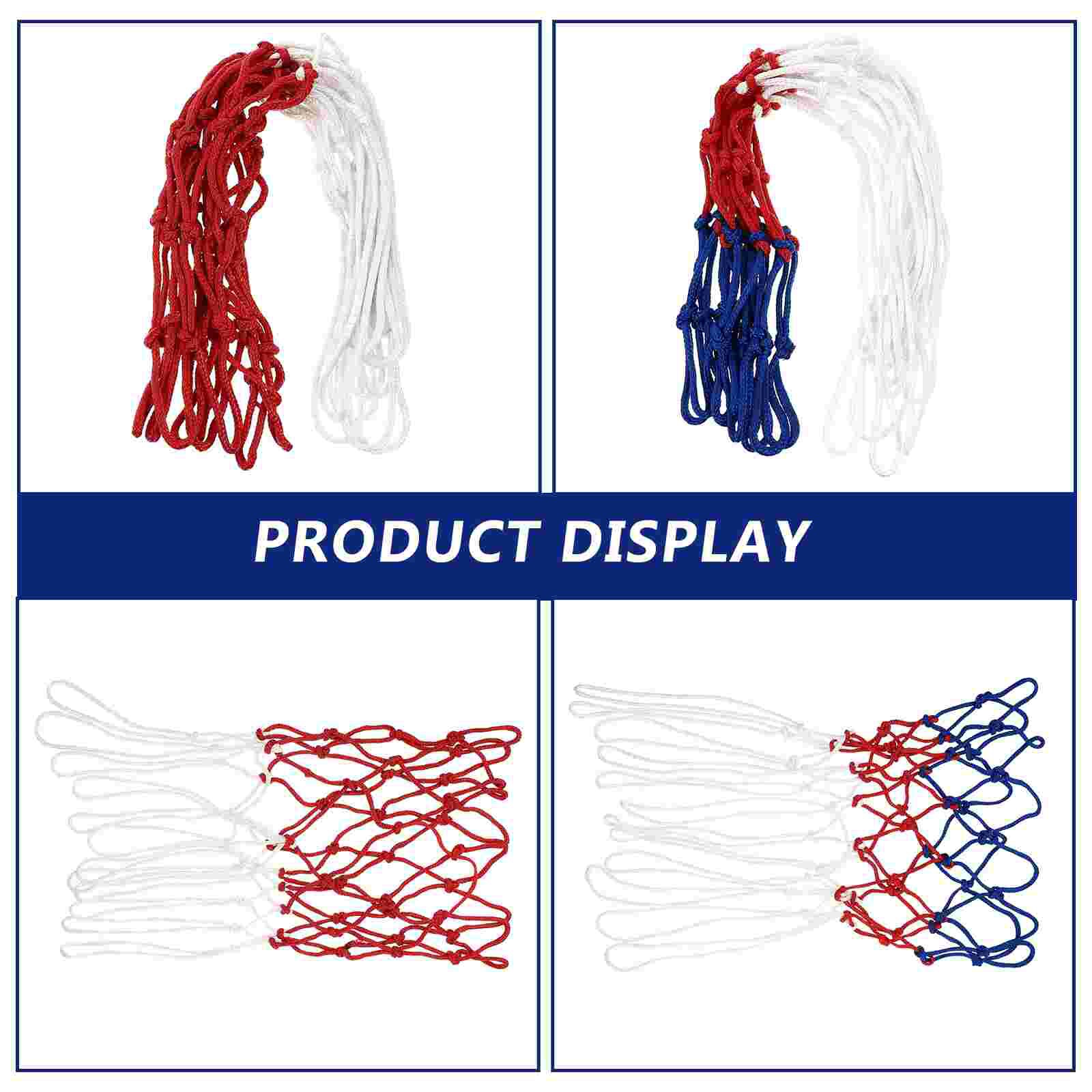 2pcs Basketball Nets for Competition Heavy Duty Thick Nets Basketball Nets