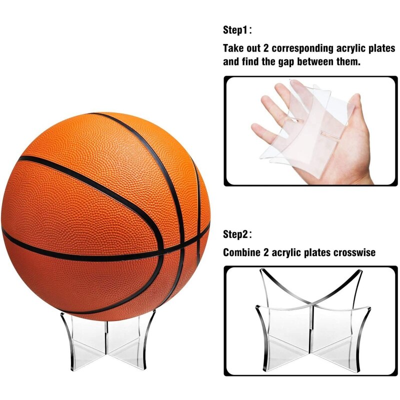 11UE Clear Acryl Ball Stand Houder Display Rugby Basketbal Voetbal Knikkers