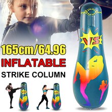 Inflatable Boxing Bag Adult Children 165 cm Boxing Punch Kicking Sandbag PVC Inflatable Tumbler Gym Kids Boxing Training Target