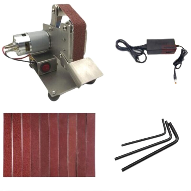 Us plug kleine riemmachine doe-het-zelf polijstmachine slijpmachine vaste hoek slijpmachine tafelblad