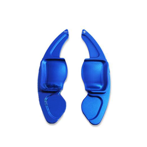 Para Skoda Octavia A7 MK3 5E RS VRS Superb B8 Scala Karoq Kodiaq volante de coche paleta de cambio extender pegatina DSG Gear: Azul