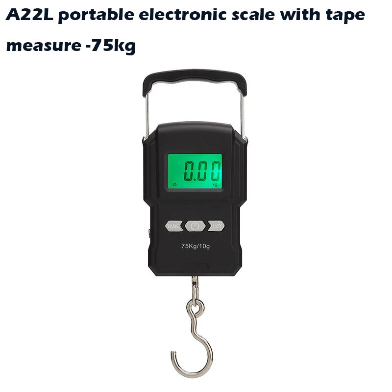 Opknoping Schaal 25/50/75Kg Digitale Weegschaal Vissen Pocket Weegschaal Bagage Weegschaal Kg Lb Reizen Weging steelyard: D1-75kg