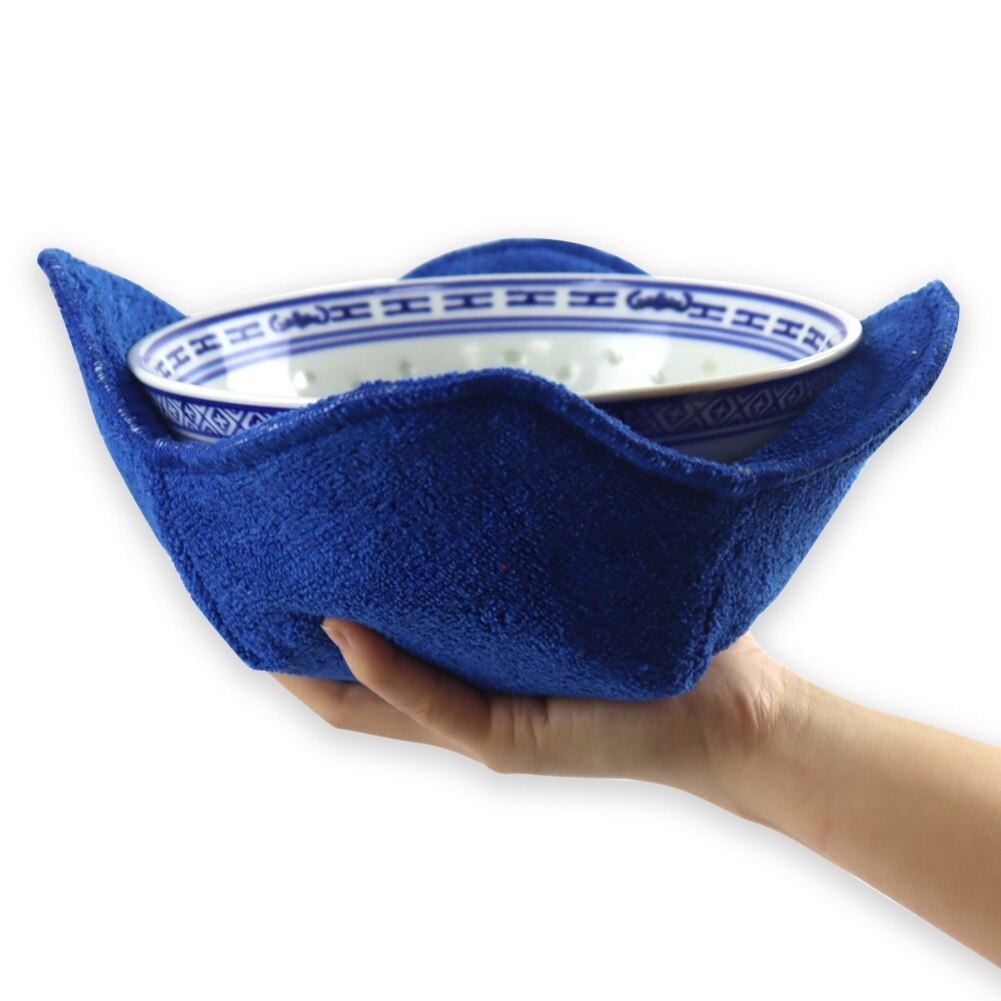 Bowl Huggers Microwave Safe Bowl Holder to Keep Your Hands Cool Heat Resistant Bowl Cozies For Soup Rice Pasta Bowl: B