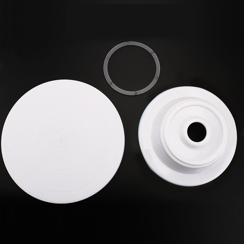28cm wienerbrød drejeskive plast kage roterende bord anti-skrid runde kage drejeskive stativ kage dekoration bageværktøj