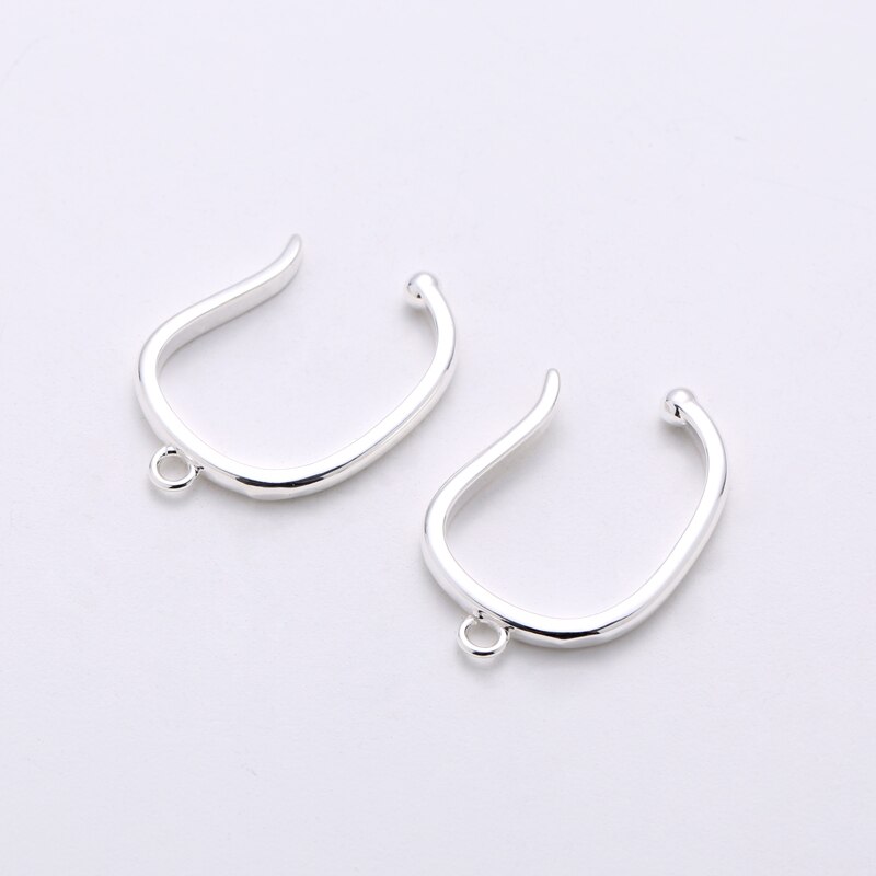 Franse Oor Clip Vrouwelijke Oorhaak Oor Bot Clip 14K Gold Ear Clip Artefact Zonder Gat Oor Clip Hoge gevoel Oorbel Converter: Silver  2pcs
