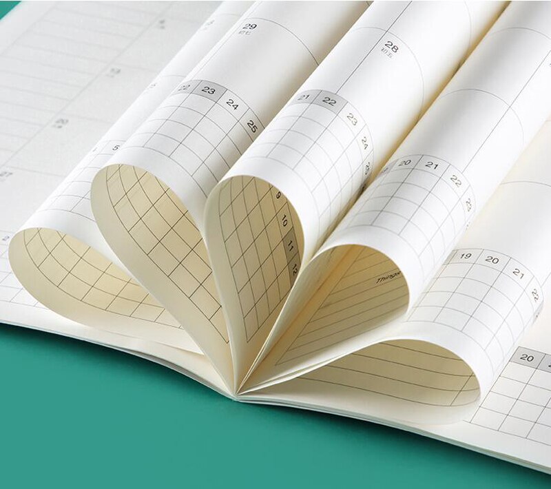 Agenda Planner Organizer A4 Notebook Diary Weekly Monthly Notebook Notepad Journal Travel Handbook