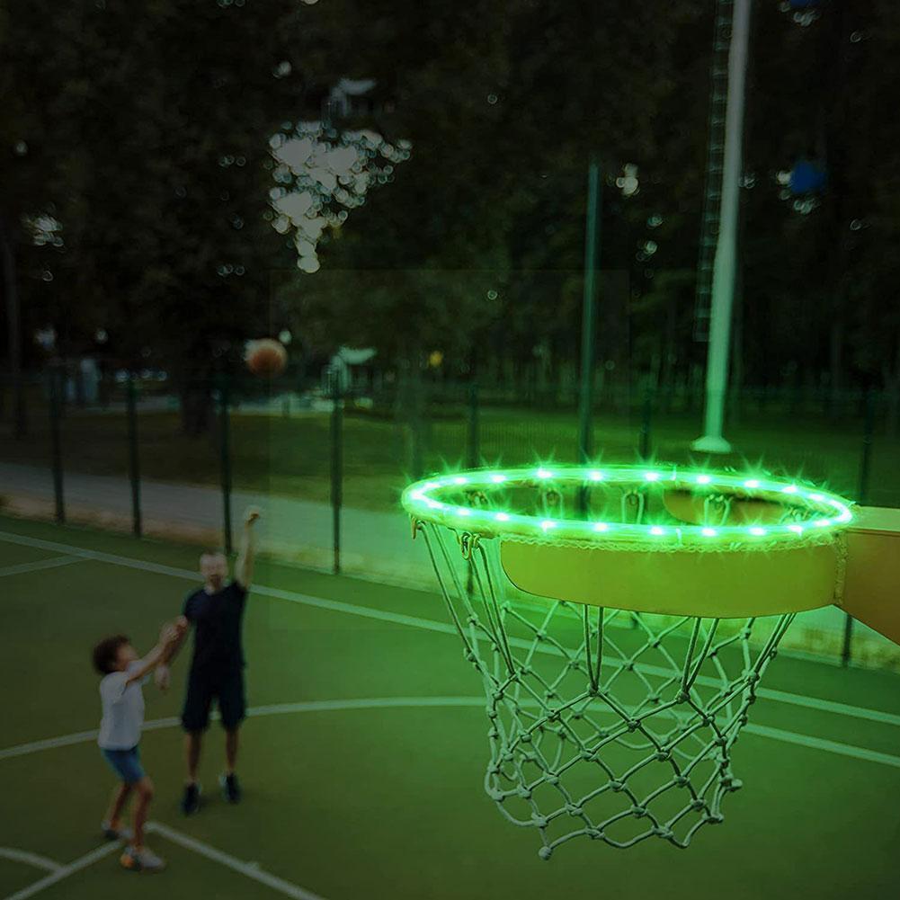 Led basketball hoop solar light, led light for night basketball hoops, outdoor bar, stripe ,  c5 r 8