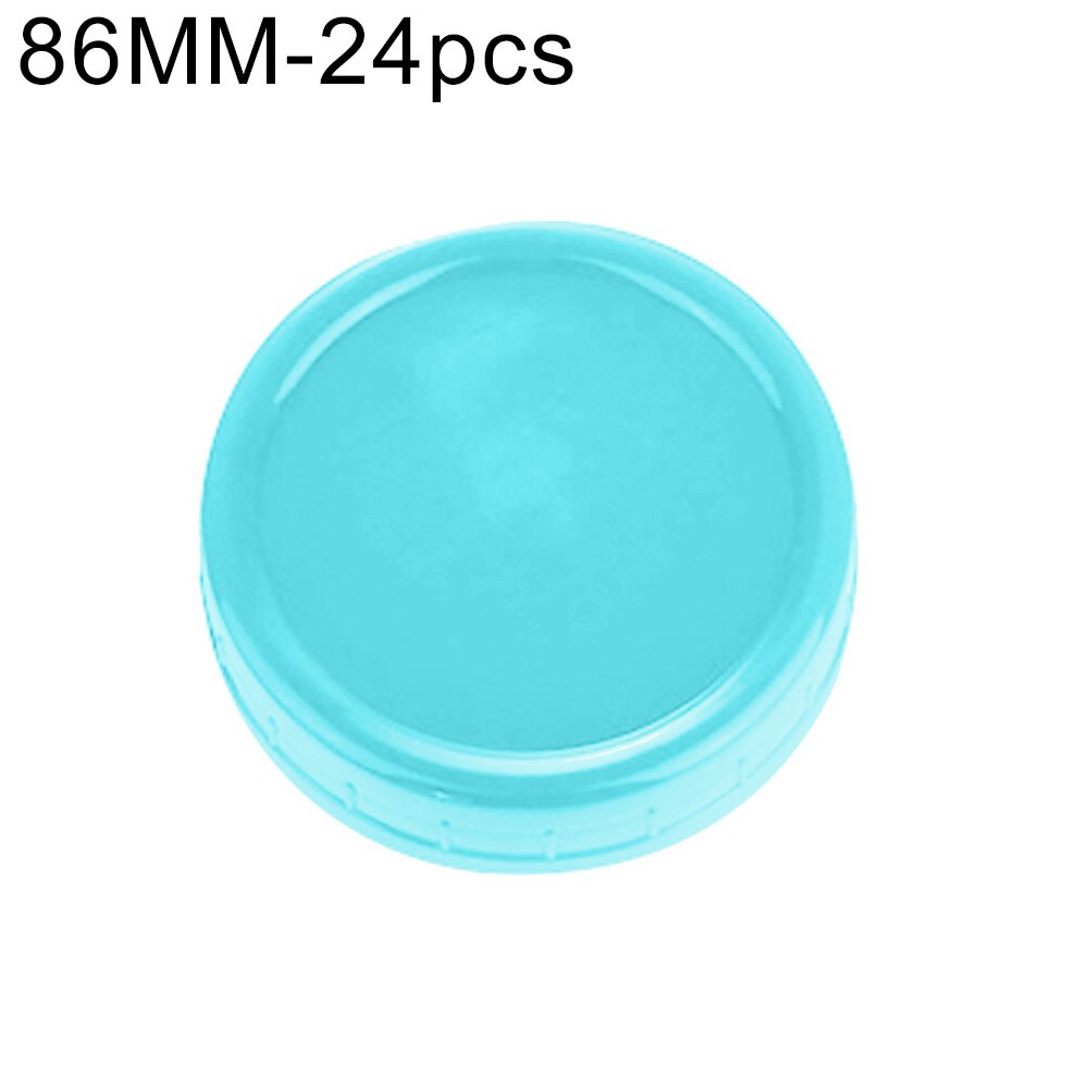 24Pcs Reusable Mason Jar Lids Cover Wide Mouth Mason Jar Lids Fermentation Lid Cap for Sauerkraut Kimchi Pickles Jar Lids Cover: Sky Blue / 86mm