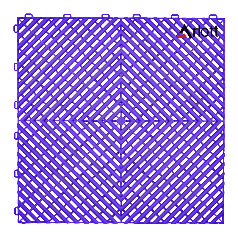 Plastic Modular Pp Pvc Floor Garage Slabs Interlocking Plastic Flooring Waterproof Floor Tiles: PURPLE