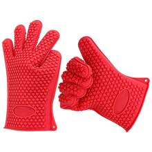 1 paar food grade Bakken handschoen grade Hittebestendige Siliconen Keuken barbecue oven handschoen Keuken Accessoires